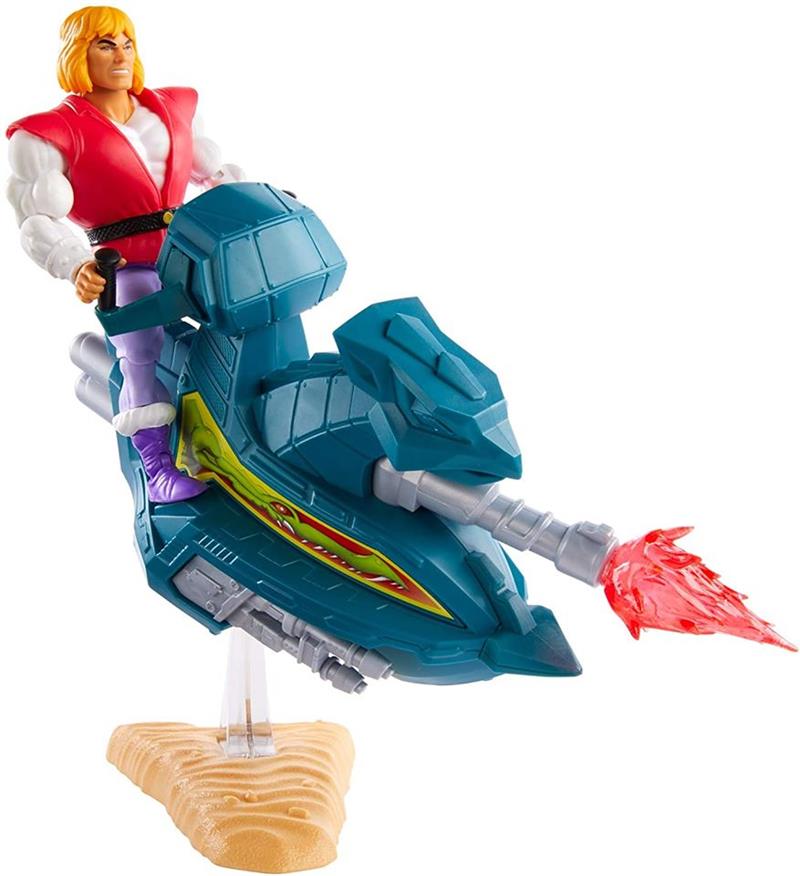 MASTERS OF THE UNIVERSE ORIGINS PRINCE ADAM WITH SKY SLED