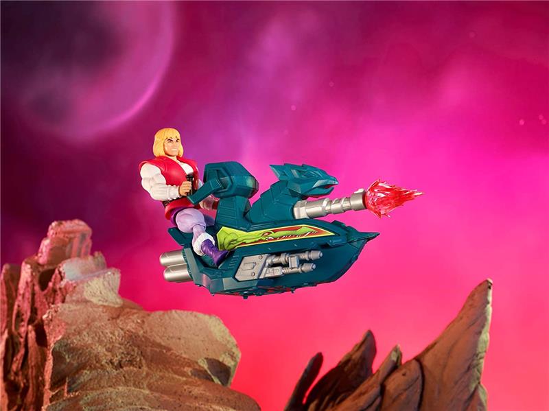 MASTERS OF THE UNIVERSE ORIGINS PRINCE ADAM WITH SKY SLED