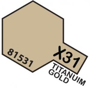 TAMIYA 81531 MINI 10ML X-31 TITANIUM GOLD