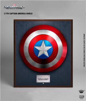 1/1 CAPTAIN AMERICA SHIELD CLASSIC RED WALL FIXED STYLE