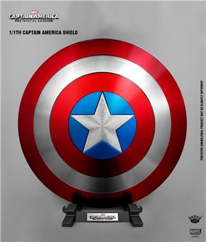 1/1 CAPTAIN AMERICA SHIELD CLASSIC RED PEDESTAL STYLE