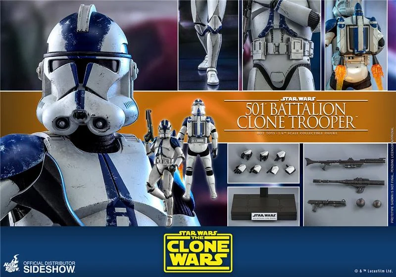 1/6 STAR WARS - THE CLONE WARS - 501ST BATTALION CLONE TROOPER