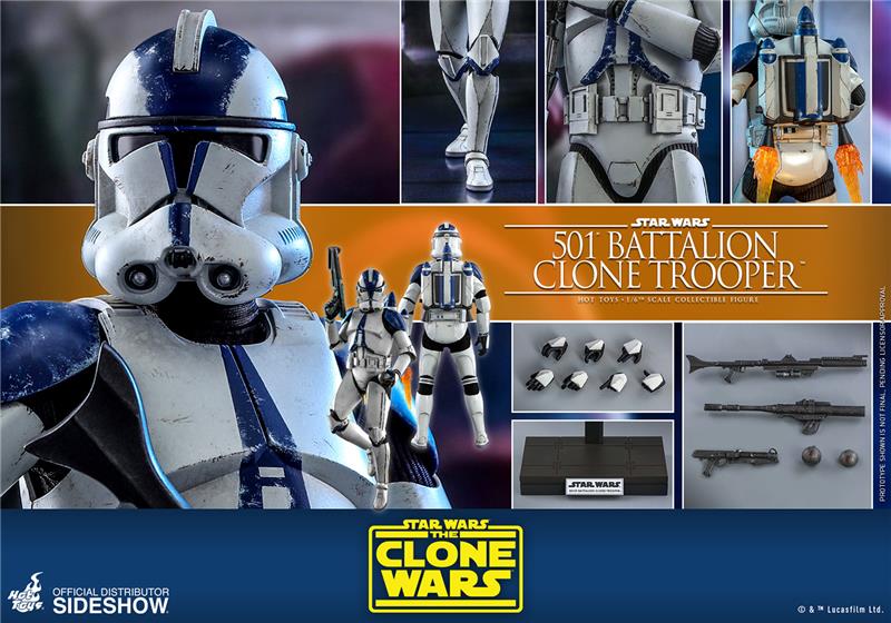 1/6 STAR WARS - THE CLONE WARS - 501ST BATTALION CLONE TROOPER