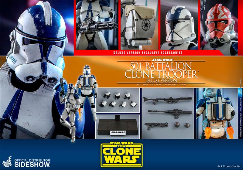 1/6 STAR WARS - THE CLONE WARS - THE CLONE WARS - DELUXE 501ST BATTALION CLONE TROOPER