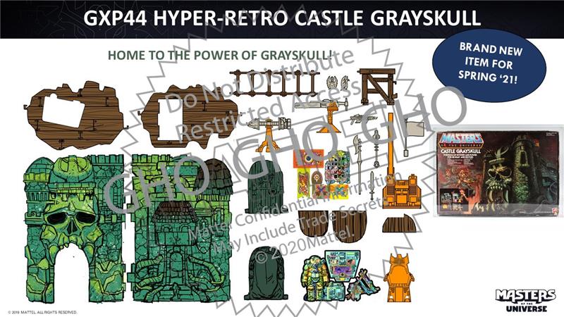MASTERS OF THE UNIVERSE ORIGINS CASTELLO DI GRAYSKULL