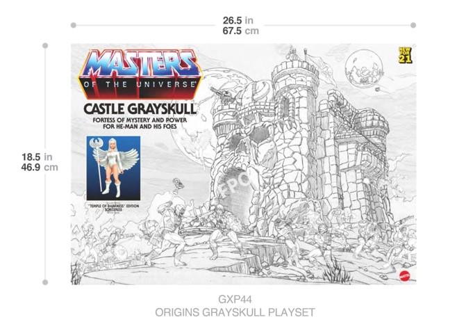MASTERS OF THE UNIVERSE ORIGINS CASTELLO DI GRAYSKULL