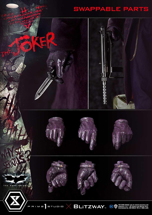 THE DARK KNIGHT MOVIE JOKER BONUS STATUE