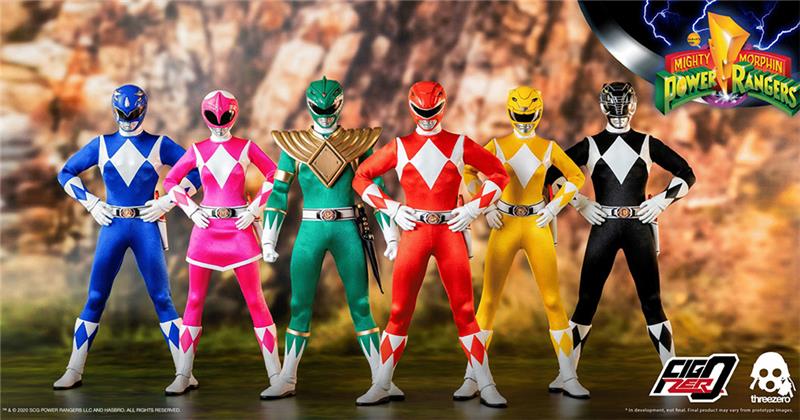 1/6 THREEZERO - MIGHTY MORPHIN POWER RANGERS SIX-PACK