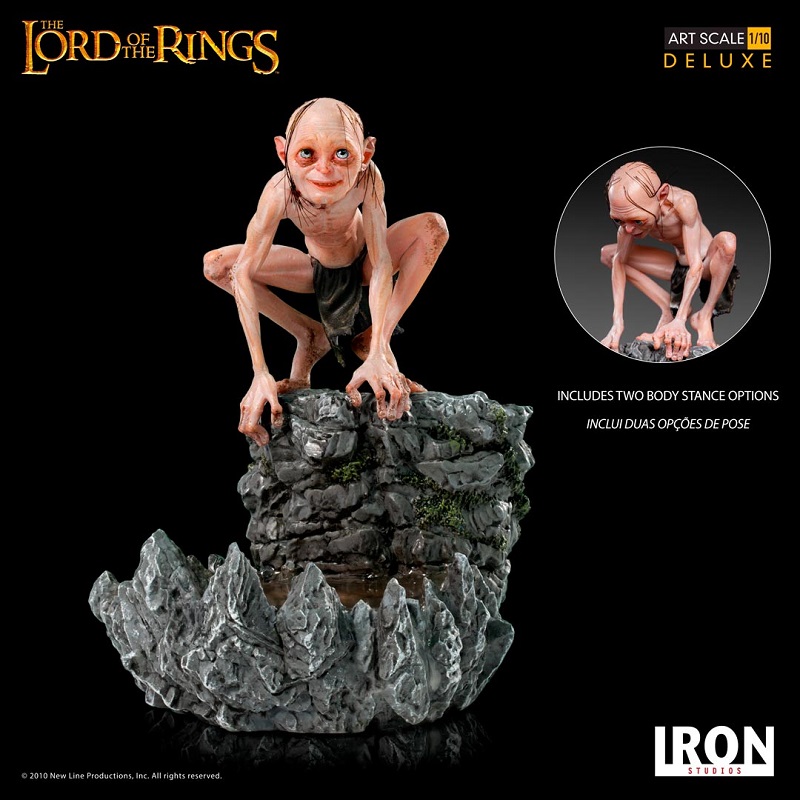 1/10 IRON STUDIOS - LORD OF THE RINGS GOLLUM DELUXE ART STATUE