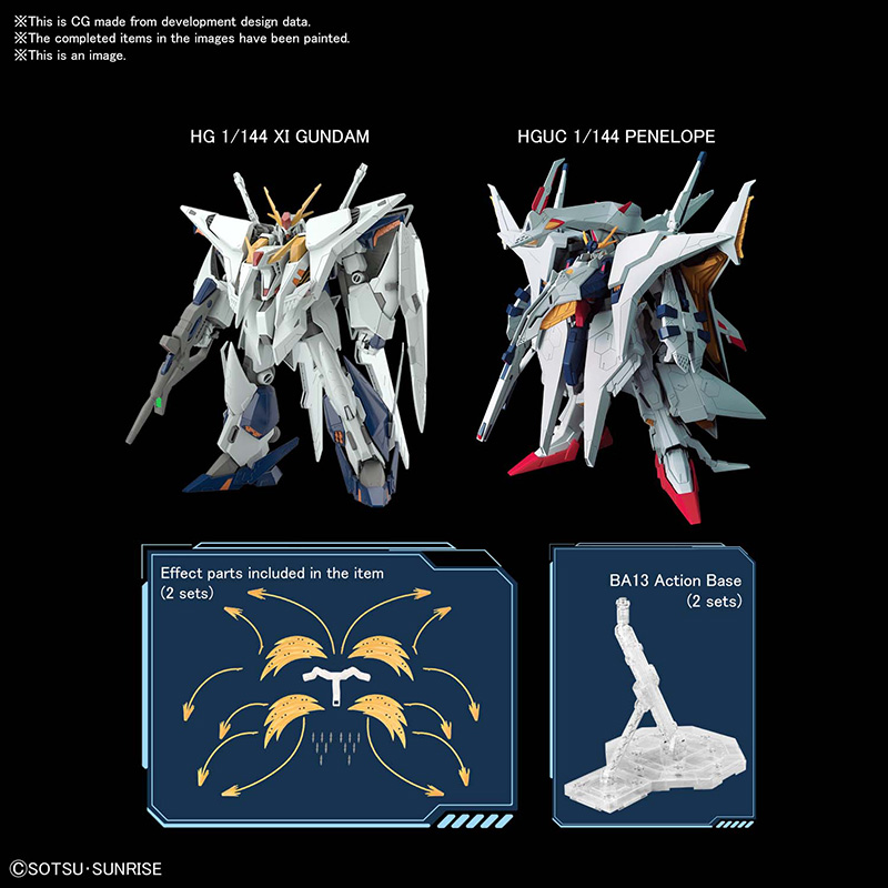 1/144 HGUC GUNDAM XI VS PENELOPE EFF SET