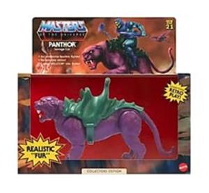 MASTERS OF THE UNIVERSE ORIGINS PANTHOR FLOCKED COLLECTOR EDITION