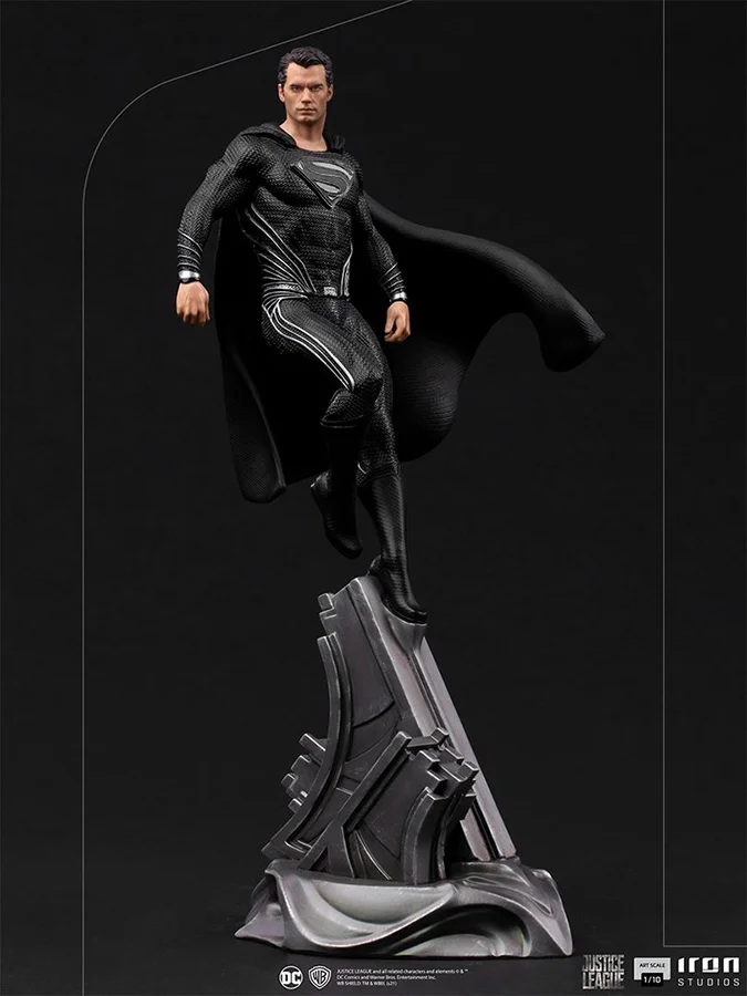 1/10 IRON STUDIOS - JUSTICE LEAGUE SNYDER SUPERMAN BLACK STATUE
