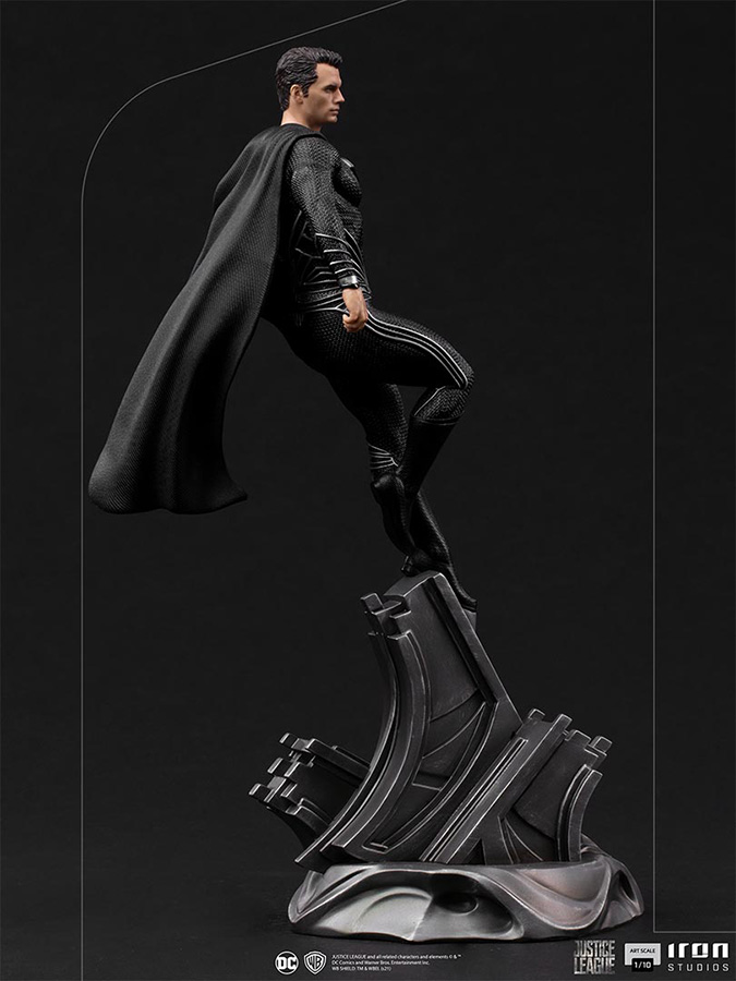 1/10 IRON STUDIOS - JUSTICE LEAGUE SNYDER SUPERMAN BLACK STATUE
