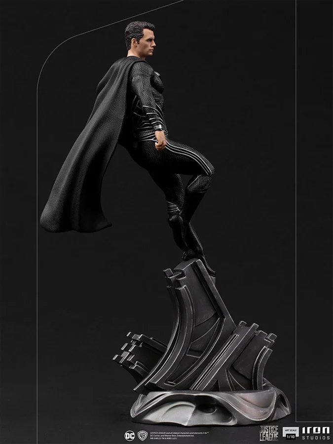 1/10 IRON STUDIOS - JUSTICE LEAGUE SNYDER SUPERMAN BLACK STATUE