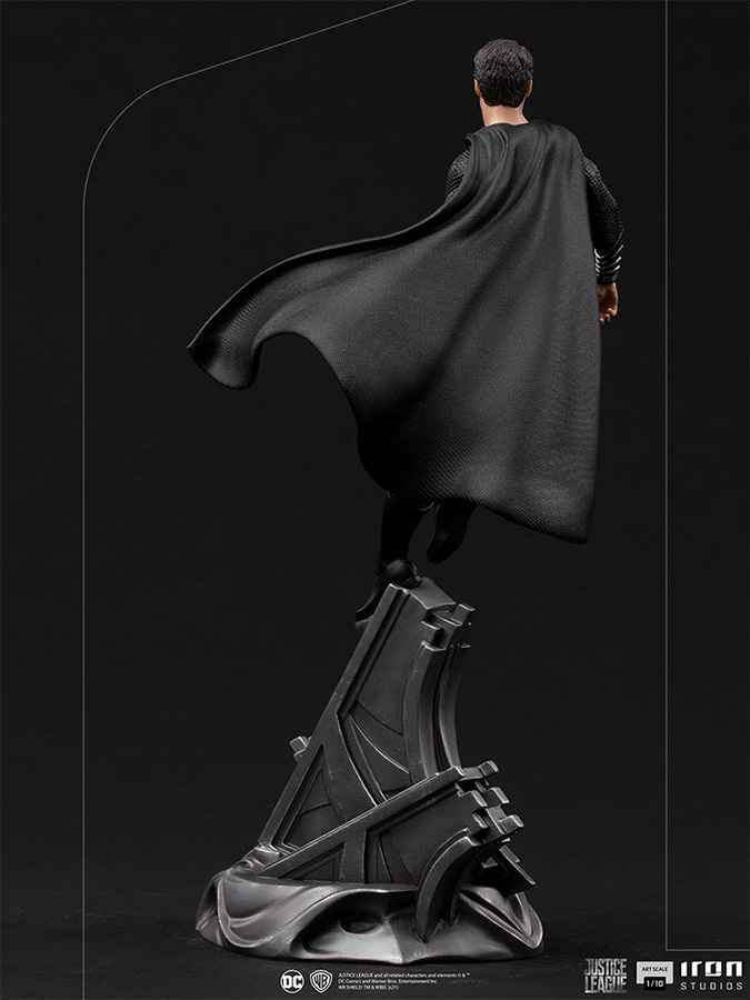 1/10 IRON STUDIOS - JUSTICE LEAGUE SNYDER SUPERMAN BLACK STATUE