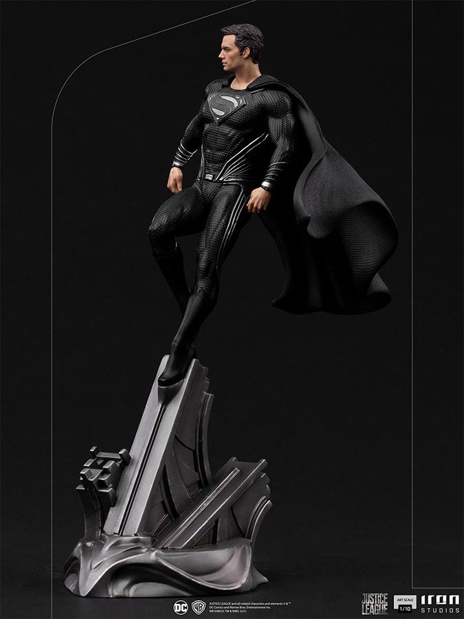 1/10 IRON STUDIOS - JUSTICE LEAGUE SNYDER SUPERMAN BLACK STATUE