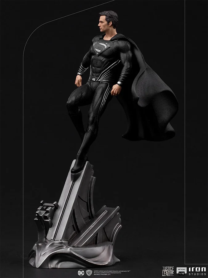 1/10 IRON STUDIOS - JUSTICE LEAGUE SNYDER SUPERMAN BLACK STATUE
