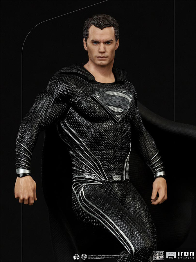 1/10 IRON STUDIOS - JUSTICE LEAGUE SNYDER SUPERMAN BLACK STATUE
