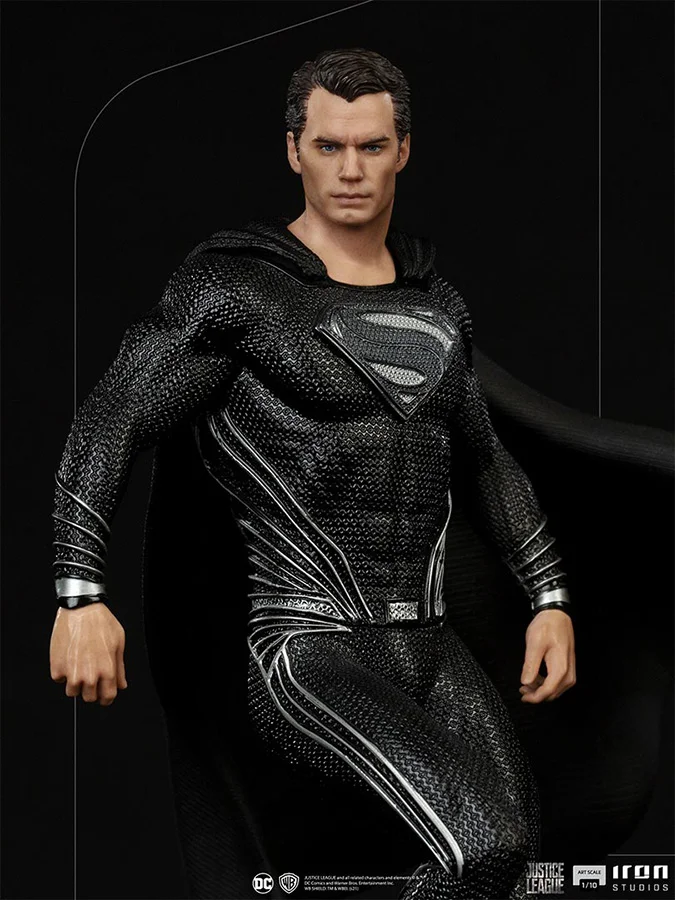 1/10 IRON STUDIOS - JUSTICE LEAGUE SNYDER SUPERMAN BLACK STATUE