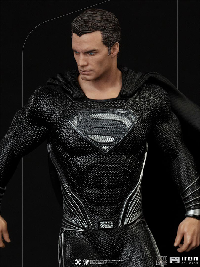 1/10 IRON STUDIOS - JUSTICE LEAGUE SNYDER SUPERMAN BLACK STATUE