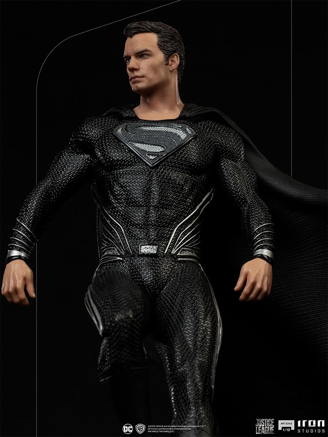 1/10 IRON STUDIOS - JUSTICE LEAGUE SNYDER SUPERMAN BLACK STATUE