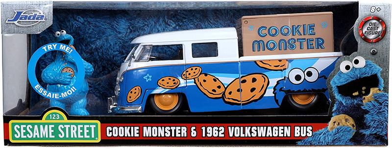 1/24 1962 VW BUS P W COOKIE MONSTER DIECAST