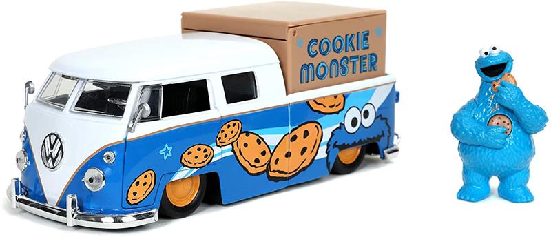 1/24 1962 VW BUS P W COOKIE MONSTER DIECAST