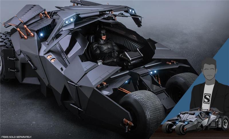1/6 DC COMICS: THE DARK KNIGHT TRILOGY - BATMOBILE
