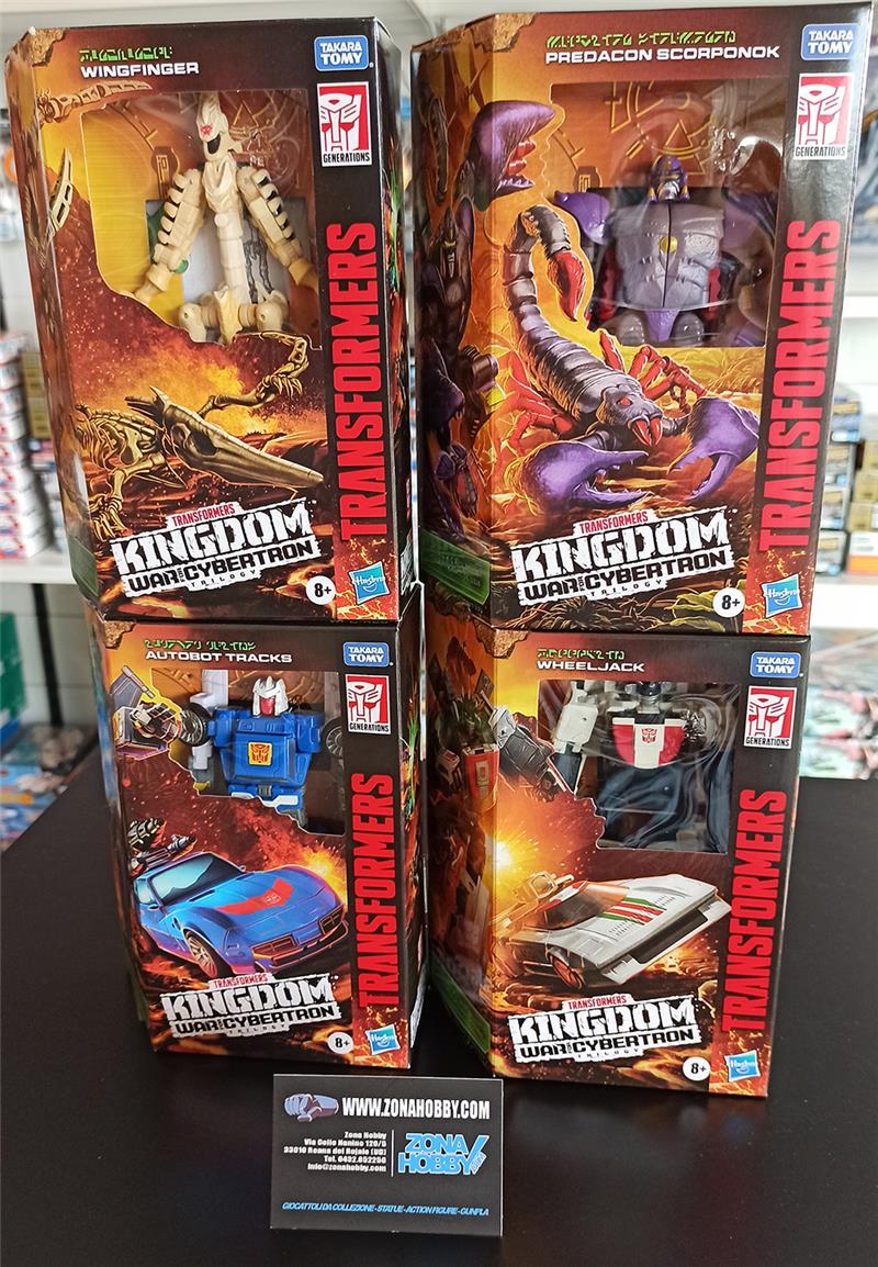TRANSFORMERS WAR FOR CYBERTRON KINGDOM WAVE 2 (F03645L02 SET DA 4 PEZZI)