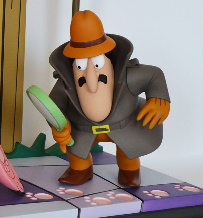 PINK PANTHER AND THE INSPECTOR STATUE