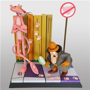 PINK PANTHER AND THE INSPECTOR STATUE