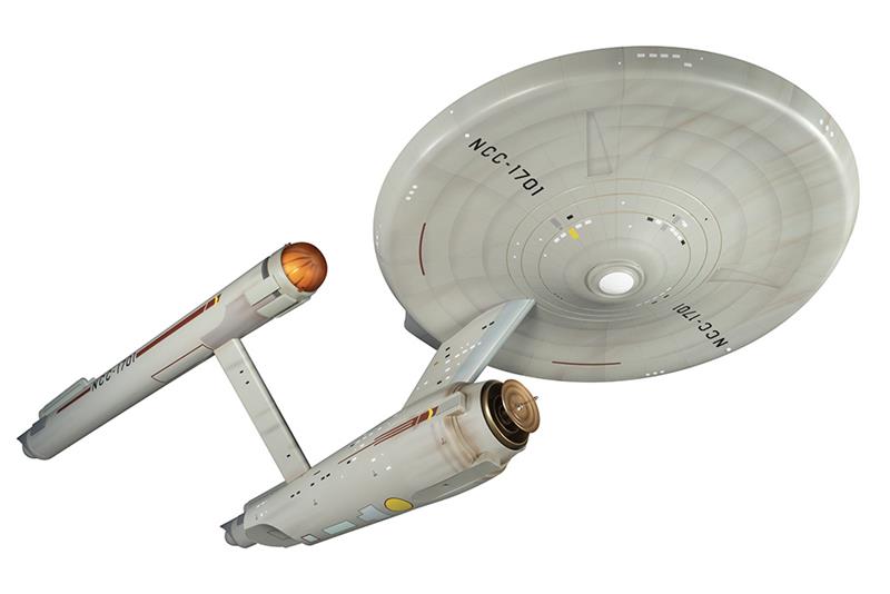STAR TREK TOS USS ENTERPRISE PREBUILT