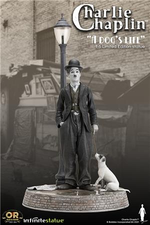 1/6 CHARLIE CHAPLIN W/LIGHT OLD&RARE STATUE