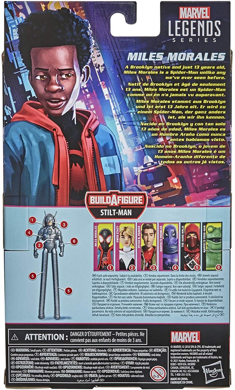 MARVEL LEGENDS: SPIDER-MAN INTO THE SPIDER-VERSE MILES MORALES