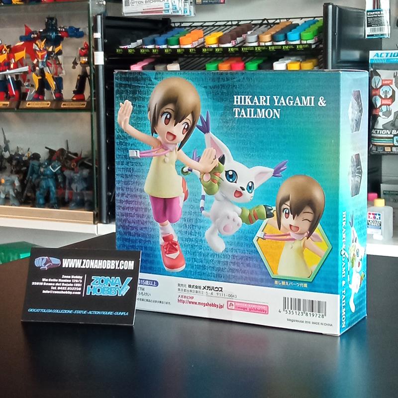 DIGIMON ADV HIKARI & TAILMON GEM STATUE (OCCASIONE STOCK)