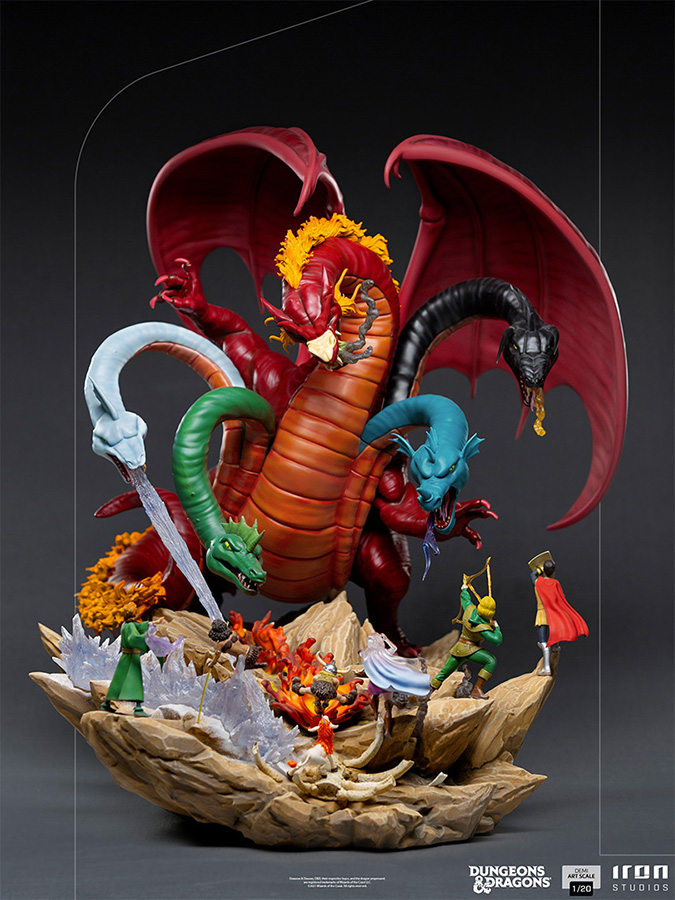 1/20 IRON STUDIOS - DUNGEONS AND DRAGONS TIAMAT BATTLE STATUE