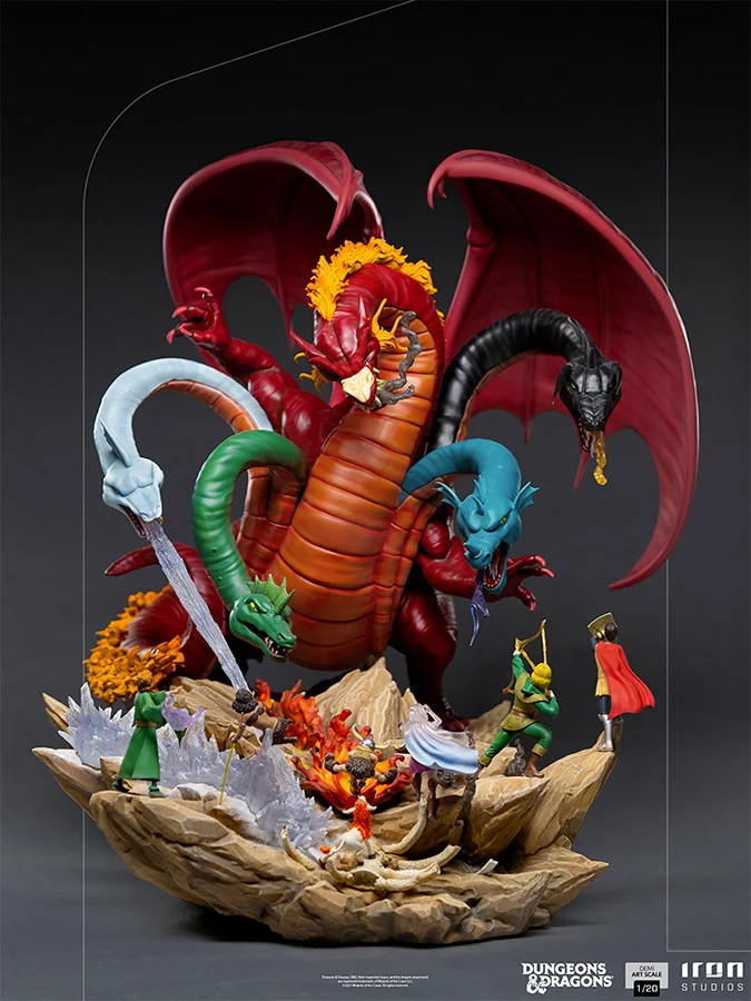 1/20 IRON STUDIOS - DUNGEONS AND DRAGONS TIAMAT BATTLE STATUE