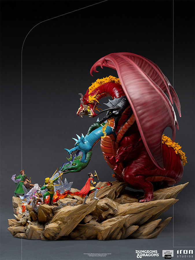 1/20 IRON STUDIOS - DUNGEONS AND DRAGONS TIAMAT BATTLE STATUE