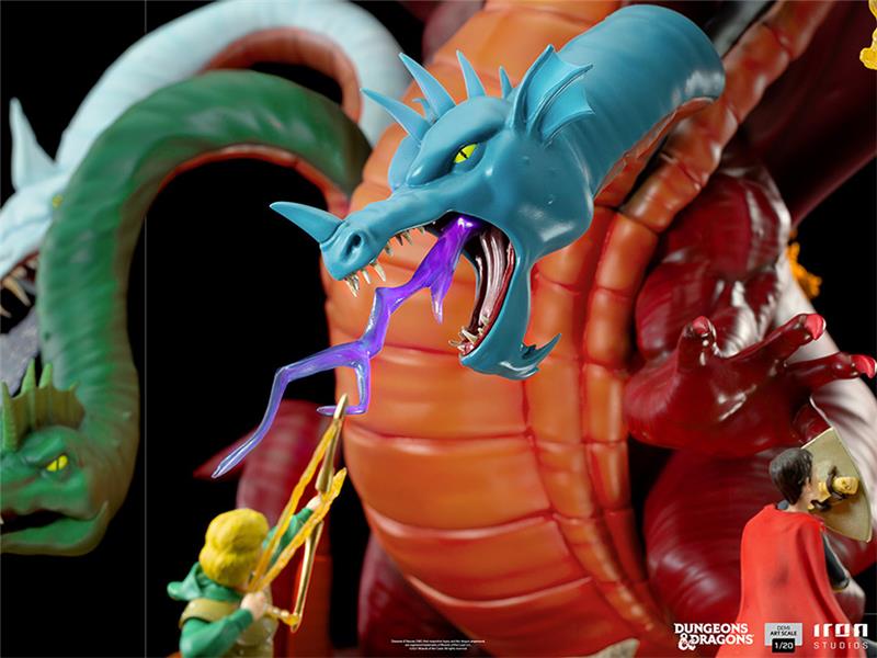 1/20 IRON STUDIOS - DUNGEONS AND DRAGONS TIAMAT BATTLE STATUE