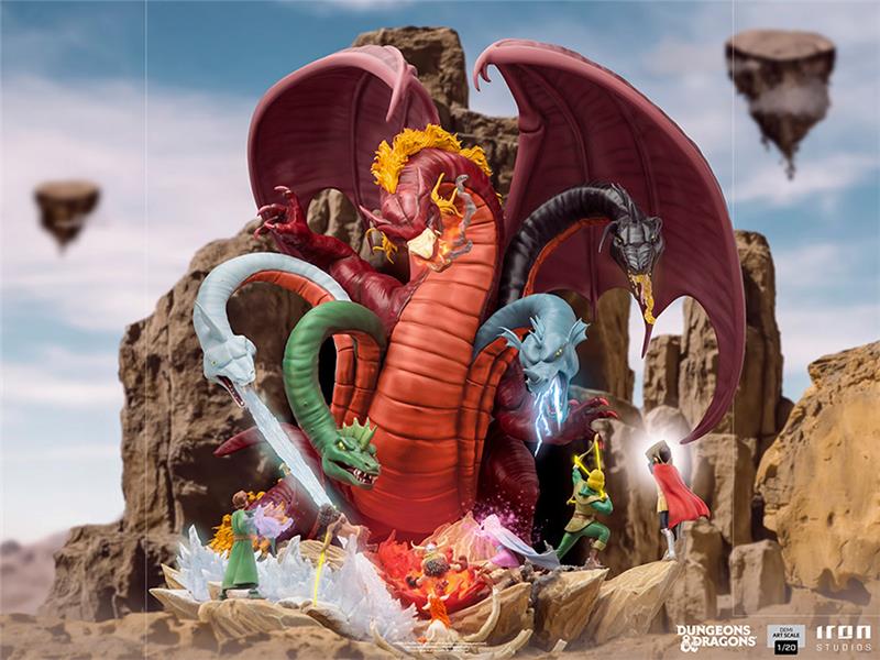 1/20 IRON STUDIOS - DUNGEONS AND DRAGONS TIAMAT BATTLE STATUE