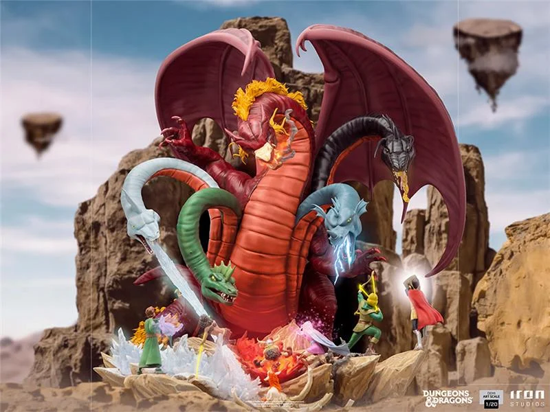 1/20 IRON STUDIOS - DUNGEONS AND DRAGONS TIAMAT BATTLE STATUE