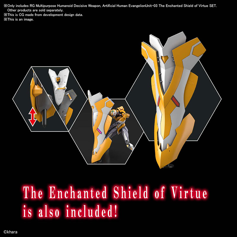 RG EVANGELION - EVA UNIT 03 ENCHANTED SHIELD SET