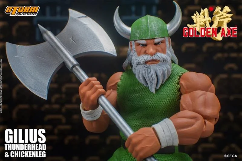 1/12 GOLDEN AXE - GILIUS THUNDERHEAD & CHICKEN LEG