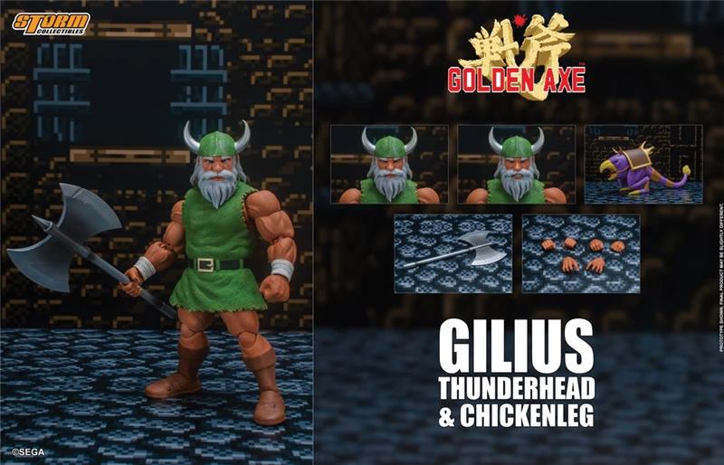 1/12 GOLDEN AXE - GILIUS THUNDERHEAD & CHICKEN LEG