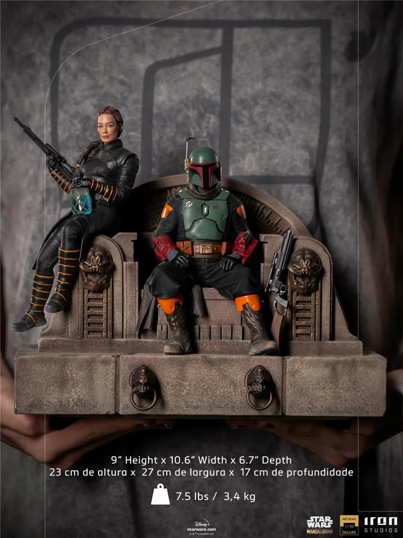 1/10 IRON STUDIOS - MANDALORIAN BOBAFETT AND FENNEC DLX