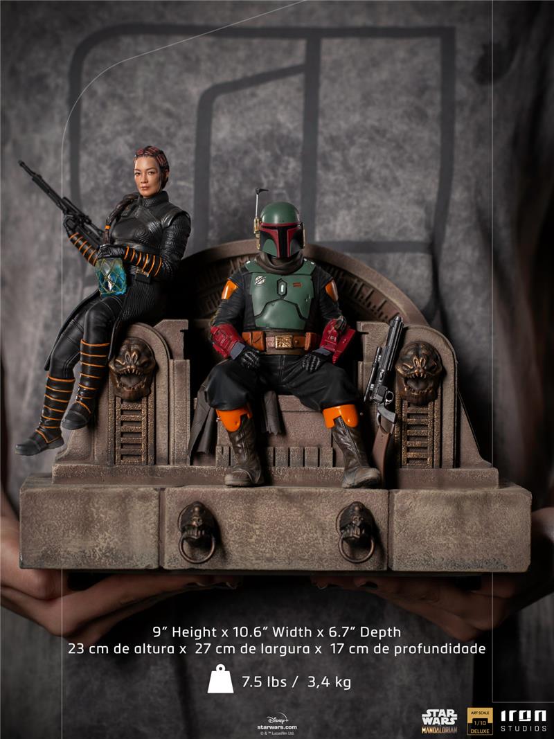 1/10 IRON STUDIOS - MANDALORIAN BOBAFETT AND FENNEC DLX