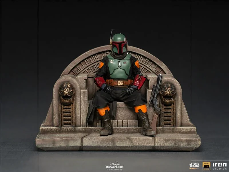 1/10 IRON STUDIOS - MANDALORIAN BOBAFETT ON THRONE DLX