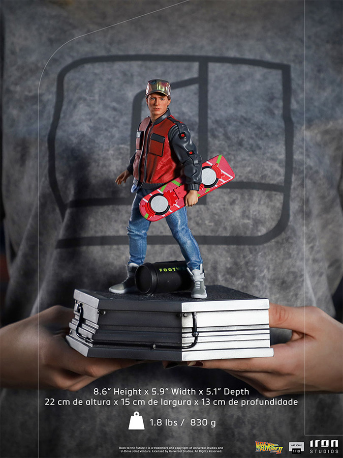1/10 IRON STUDIOS - BTTF 2 MARTY MCFLY IN ALLEY ART STATUE