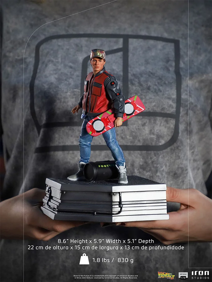 1/10 IRON STUDIOS - BTTF 2 MARTY MCFLY IN ALLEY ART STATUE