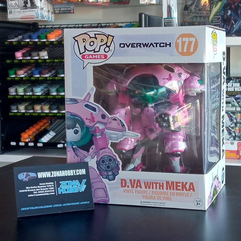 POP GAMES - OVERWATCH MEKA 6” WITH D.VA DRIVER 177 (OCCASIONE STOCK)